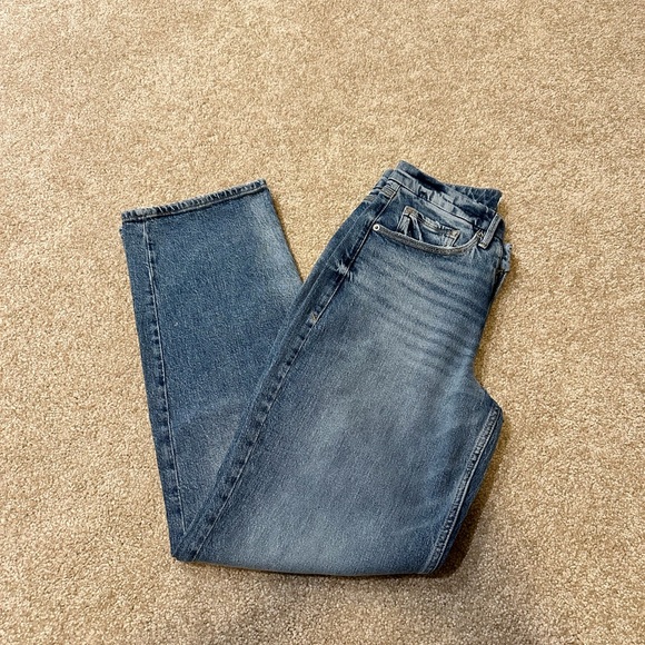 Good American Good '90S Wide Leg | Relaxed Crossover Jeans GNICOW384T Size 4/27 - Picture 16 of 16